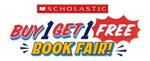 Scholastic Buy 1 Get 1 Free Book Fair logo